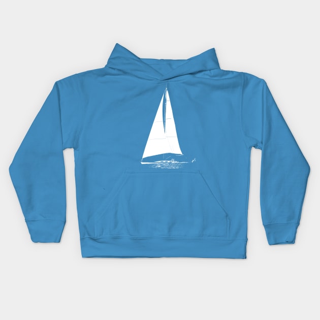 Sailboat Kids Hoodie by AKdesign